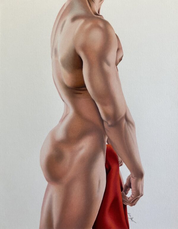 Homoerotic Art Colored Pencils Drawing Male figure Painting