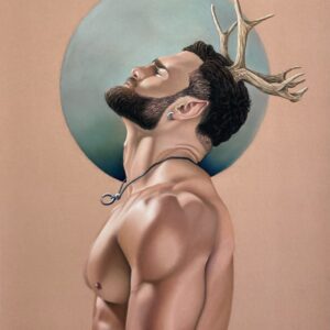 Male Painting homoerotic painting pastel painting art